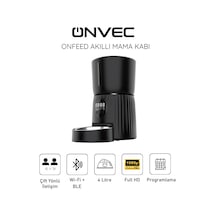 Onvec Onfeed Siyah Akıllı Mama Kabı