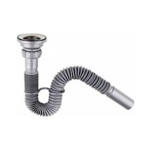 Gri Körüklü Lavabo Sifonu N11.564