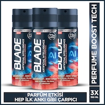 Blade Artificial Intelligence 1.0 Erkek Sprey Deodorant 3 x 150 ML