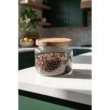 Bosco Akasya Kapaklı Cam Kavanoz - 2000 Ml Şeffaf