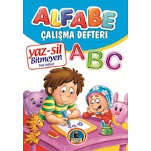 Yaz-sil Alfabe Bitmeyen Yazı Defteri+tahta Kalemi - Rxlu-590377