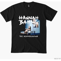 Flood Of Style Hannah Bahng Meme T-shirt Erkek Kadın % 100% Pamuklu Tişörtler Kısa Kollu Üstler 1231-3 Siyah