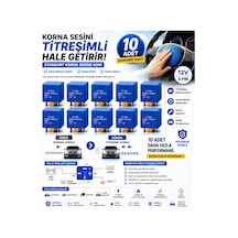 10 Adet 12v 5 Pin Titreyen Korna Rölesi Kesici Röle Evrensel Oto Korna Modülü Güçlü Korna Efekti