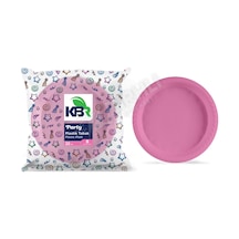 4 Adet Kbr Party Plastik Tabak 22 Cm Pembe 8'li