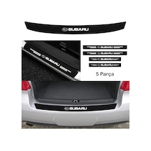 Subaru Levorg İçin Uyumlu Aksesuar Oto Bağaj Ve Kapı Eşiği Sticker Set Karbon