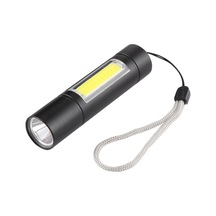 Sones A1 Usb Şarjlı Suya Dayanıklı Sabit Odaklı Xpe + 3 Modlu Ve Saklama Kutulu Cob El Feneri Siyah