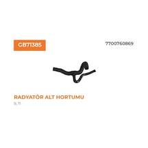Radyatör Hortumu Alt R9 D R11