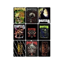 Metallica -panthera Grubu Desenli Tasarım Mini 9' Lu Fotokart Seti