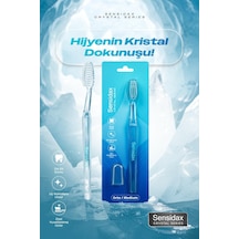Sensidax Crystal Serıes-diş Fırçası- Hassas Diş Eti Ve Dişler İçin Orta Sert Kıl Medıum-koruma Kapaklı