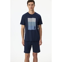 Penti Erkek Renkli Ocean Track Şortlu Pijama Takımı