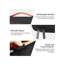 Novahub 13 Su Geçirmez İş Dizüstü Çantası, Pu Saplı, Çok Katmanlı Koruma, Siyah Siyah