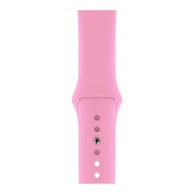 Apple Watch Uyumlu T500 Ultra/t500 Plus 3/4/5/6/7/8/se 42-44-45-49mm Silikon Spor Kordon, Pembe