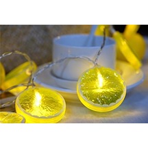 Büro Ev Ofis Bahçe Dekoru İçin Pilli 2m 10led Pilli 2mod Limon Model Işık Şerit Lamba Diğer