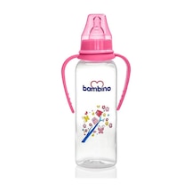 Bambino 0+ Ay Natural PP Kulplu Biberon 250 ML - Pembe