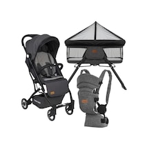 Tommybaby İnci Kabin Bebek Arabası + Katlanır Beşik + Kanguru