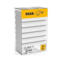 Silka Curved White Silgi, 8'li, Sg.52