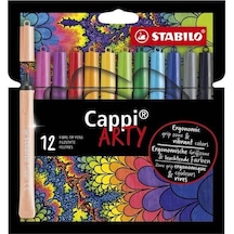 Stabilo 168/12-1-20 Cappi Arty Keçeli Boya Kalemi 12'li Çok Renkli