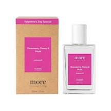 More Conscious Living Strawberry Peony & Musk Valentine's Day Special Kadın Parfüm Edp 50 Ml 6'li A Çiçeksi - Ferah