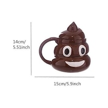 Senon Poo Kaka Emoji Kupa Bardak Tasarım Kupa Dekoratif Hediyelik Acı Kahve