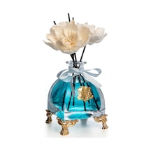 Pirinç Ayaklı Gold Renkli Kare Cam Diffuser 250 Ml. Ağaç