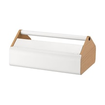 Ikea Yxstaby Laptop Desteği, Beyaz, 43x27x18 Cm, Depolamalı