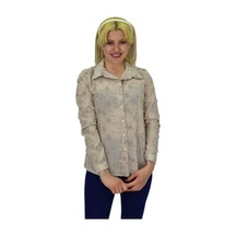 Kadın Brodeli Taşlı Bluz Bgl-st03720 001