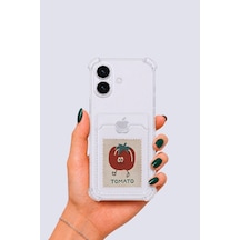 iPhone Uyumlu 16 Kartlıklı Tomato Desenli Kılıf Mh-hs4074-1483