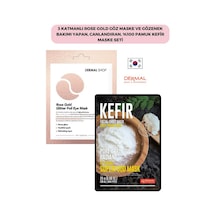 Dermal 3 Katmanlı Rose Gold Göz Maskesi + Pamuk Kefir Maskesi
