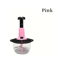 Willowhaven Pembe 50.72oz Paslanmaz Çelek Manuel Mutfak Robotu Sebze Doğrama Et Kıyma Sarımsak Ezme Pembe