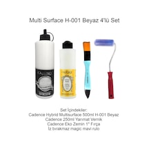 Multi Surface 001-beyaz Hybrid Boya Seti 4'lü - Mobilya Boyama Seti -eminönühobisanat Beyaz Beyaz