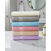 90x150 Cm Büyük Boy Banyo Havlusu 6 Lı 6 Renk