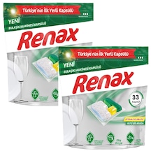 Renax Hepsi Bir Arada Bulaşık Makinesi Kapsülü 2 x 33 Kapsül