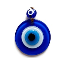 Nazar Boncuklu Mavi Renk Mini Duvar Süsü Dekoratif Hediyelik Cam Eşya 02-10mm 5yards
