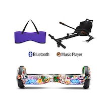 Citymate Elektrikli Kaykay Hoverboard Akıllı Denge 6.5 Inch + Hoverkart + Çanta Extrem66 Paket D19