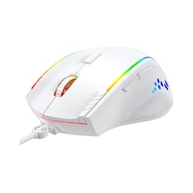Luxor Gaming Gamer Rgb Oyuncu Mouse 12800dpi Beyaz