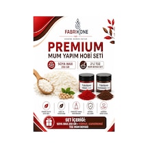 Premium Mum Yapım Hobi Seti - Soya Wax 250 Gr - 2'li Toz Mum Boyası Seti - Kırmızı, Kahverengi Bkfabsw2502kkh Karışık