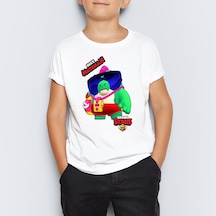 Isme Özel Brawl Stars Buzz Baskılı Çocuk Tişört T-Shirt Mr-01