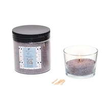 Oud Vanilya Kokulu Yaratıcı İnci Tozu Mum 30 Adet Fitil İle Birlikte -250 Gr 50 x 22