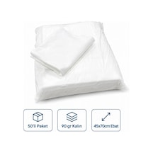 Ecefixx Tek Kullanımlık Havlu 50'i Paket 90 Gr Kalın Beyaz