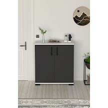 Athena Çok Amaçlı 2 Kapaklı ,kahve Köşesi,mutfak,banyo, Kiler Dolabı Antrasit Gri Antrasit