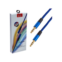 Powermaster Pm-3778 3.5 Mm Erkek/erkek Lacivert Stereo Aux Kablo