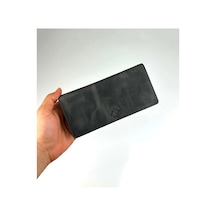 Alphaclub Bag Erkek Hakiki Deri Gri Telefon Bölmeli Uzun Cüzdan Ve Kartlık Model 2724