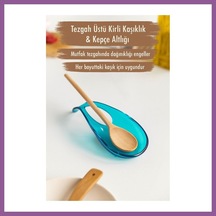Bezos Akrilik Aquamarin Tezgah Üstü Kirli Kaşıklık & Kepçe Altlığı Rengaren Çok Renkli