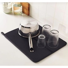 2 Adet Bulaşık Matı Süper Emici Bulaşık Kurutma Örtüsü 45x35cm Katlanabilir Bulaşık Matı Belirtilmem Diğer