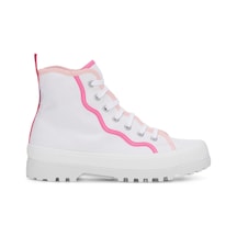 Superga 2341 Alpina Curly Bindings Kadın Beyaz Bilekli Sneaker Beyaz-346