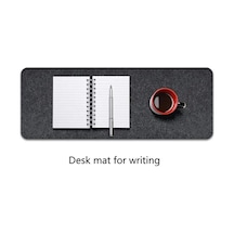 Oyun Mouse Pad Büyük Keçe Sümen Klavye Mat Masa Koruyucu 3mm Antrasit Renk 90x45cm