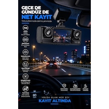 Full Hd 1080p Döngüsel Kayıtlı Araç Kamerası - Lisinya
