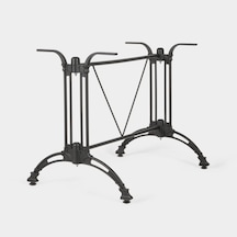 Kral Ma 120 Çiftli Masa Ayak Astoral G 96 X D 64 X Y 71 Cm Alüminyum Yüksek Basınçlı Döküm Siyah