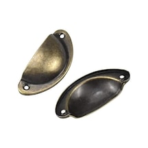 Xspring Vintage Dolap Kulpu, 12 Adet Dayanıklı Ve Sağlam Dolaplar Ve Çekmeceler İçin Bronz Vintaj Mobilya Kapı Çekmece Kolu, Raflar Ve Gardırop İçin Vida İle Birlikte Açık Kahverengi