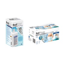 Roll Maske 50Ve Roll Dezenfektan 1 Lt 2 Si Bir Arada
